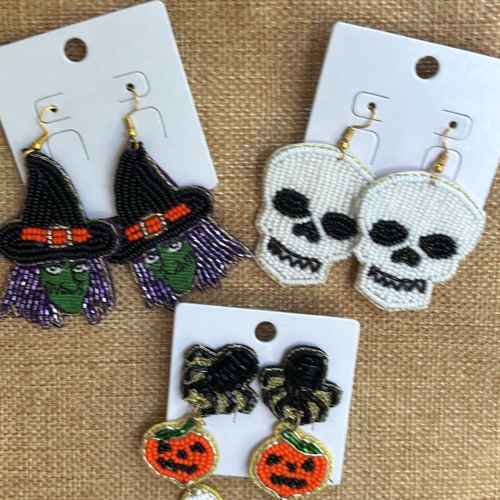 3pair Halloween Themed Earring bundle - Picture 3 of 7